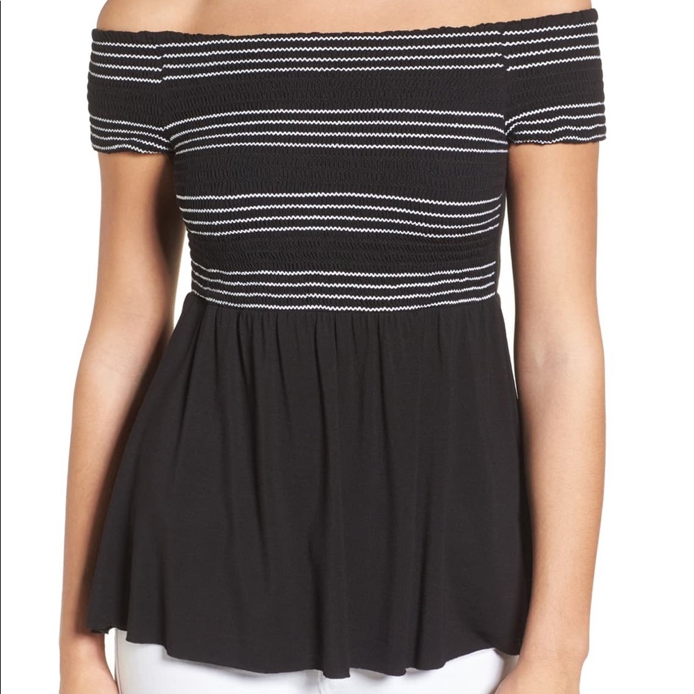 Bailey 44 size medium black and white shirt